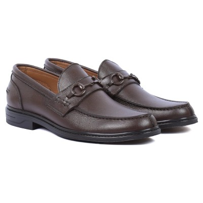 Mocassin homme en cuir marron élégant – MX-246-M