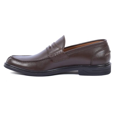 Mocassin homme en cuir élégant marron – MX-245-M