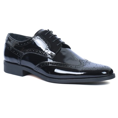 CHAUSSURE-CLASSIQUE-homme-cuir-RW-6041-Noir vernis
