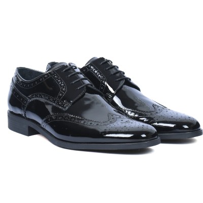 CHAUSSURE-CLASSIQUE-homme-cuir-RW-6041-Noir vernis