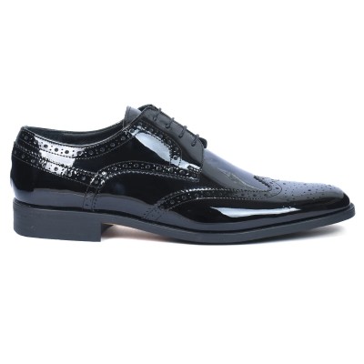 CHAUSSURE-CLASSIQUE-homme-cuir-RW-6041-Noir vernis