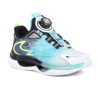 Basket enfant turquoise et noire avec molette de serrage LC6362-VT