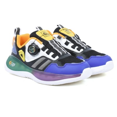 Basket enfant bleue et noire avec fermeture à molette LIX45035NS-BBP