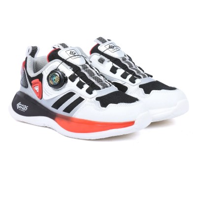 Basket enfant argent et blanche fermeture rapide LIX45035NS-N