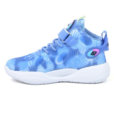 Chaussure montante de basketball L-G KIDS LJY35583S-BL bleu et blanc