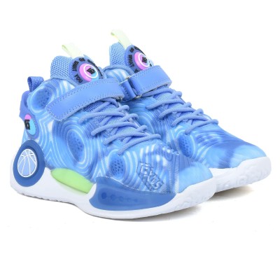 Chaussure montante de basketball L-G KIDS LJY35583S-BL bleu et blanc