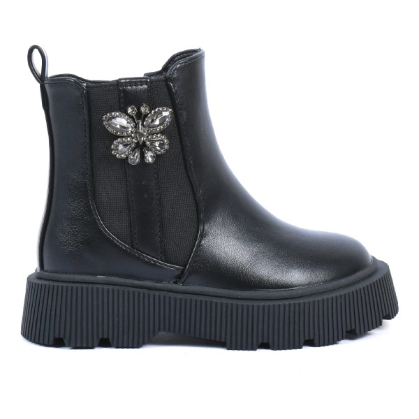 BOTTINES FILLE NOIR