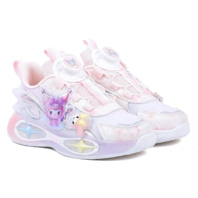 Basket lumineuse fille rose et blanc LECHENG KIDS 5228-RO