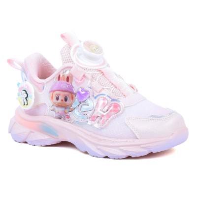 Basket lumineuse fille rose motif dessin animé LECHENG KIDS B635-RO