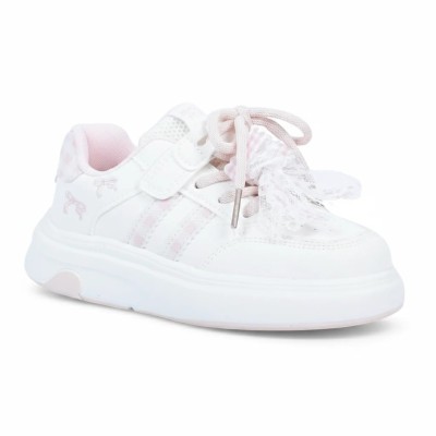 baskets-fille-chic-blanc-rose-b113-bc-ro