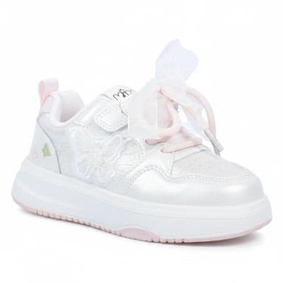 baskets-fille-fleur-blanc-rose-b2509-bc-ro