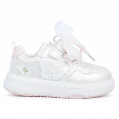 baskets-fille-fleur-blanc-rose-b2509-bc-ro