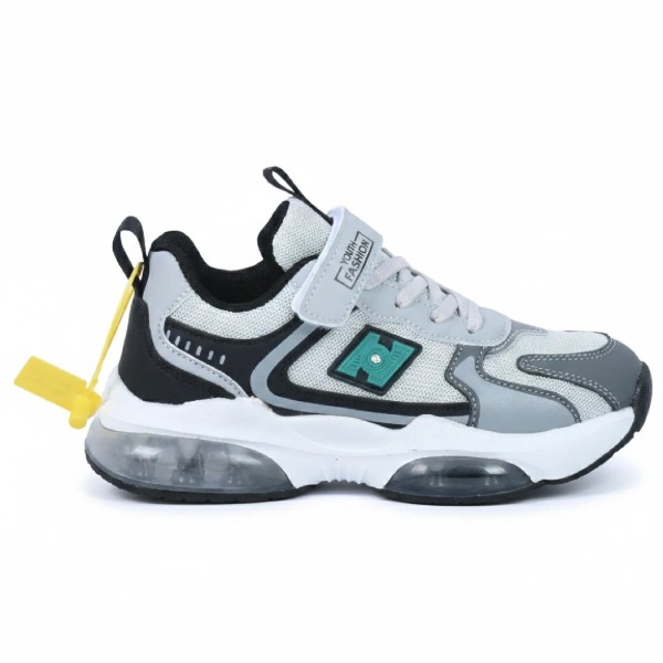 BASKETS GARÇON STYLE SPORT GRIS