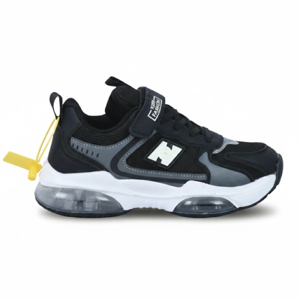 BASKETS GARÇON STYLE SPORT NOIR