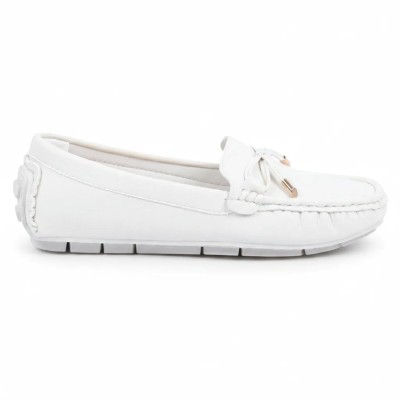 Mocassins Femme Blanc Primo Marco – Confort & Élégance | Réf. PM-DR1681-80-BC