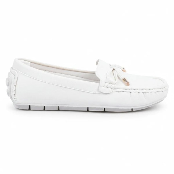 MOCASSINS FEMME BLANC