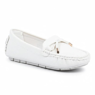 Mocassins Femme Blanc Primo Marco – Confort & Élégance | Réf. PM-DR1681-80-BC