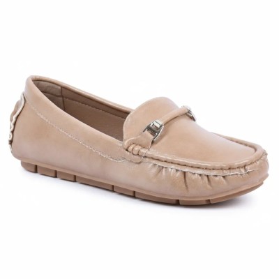 Mocassins Femme Beige Primo Marco – Confort & Style Élégant | Réf. PM-DR1681-52-BG