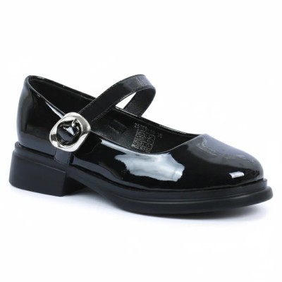 Babies Femme Noir Primo Marco – Vernis & Talon Confort | Réf. PM-25769-40-N