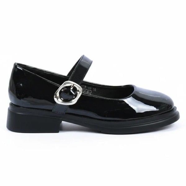 BALLERINES FEMME VERNIES NOIR