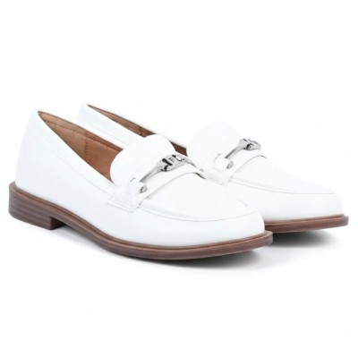 Mocassins Femme Blanc Primo Marco – Confort & Élégance | Réf. PM-8-714-2-BC