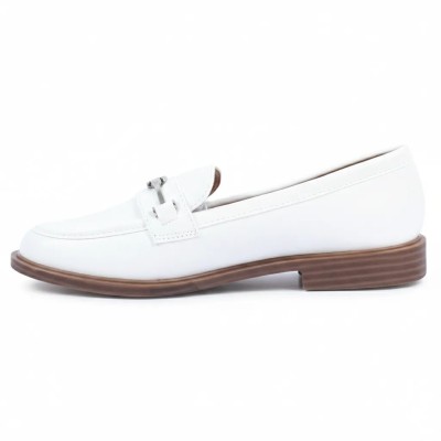 Mocassins Femme Blanc Primo Marco – Confort & Élégance | Réf. PM-8-714-2-BC