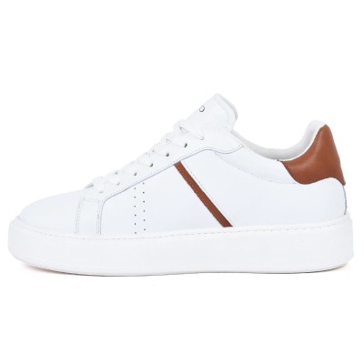 Baskets Homme Blanc ELITO – Style Casual & Confort | Réf. EL-2581-C-BC-M
