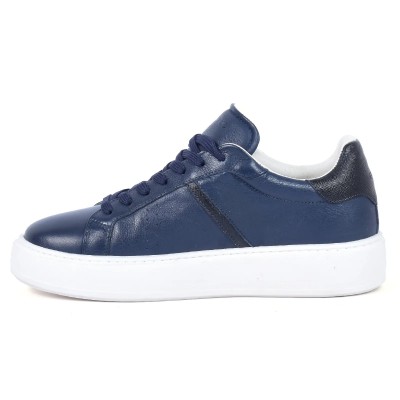 Baskets Homme Bleu Marine ELITO – Style Casual & Semelle Confort | Réf. EL-2581-C-BM