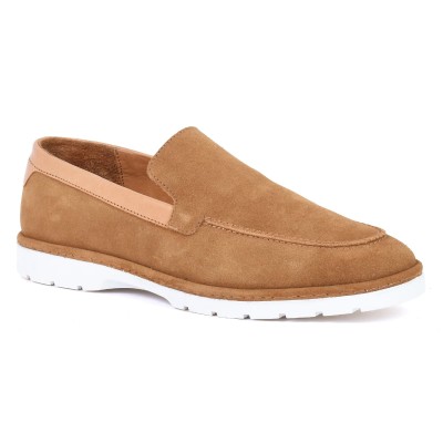 Mocassins Homme Daim Camel ELITO – Confort & Élégance | Réf. EL-2235-D-C