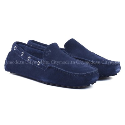 mocassin-homme-superga-100% cuir-casual-bleu-marine-sgas001wp0-516