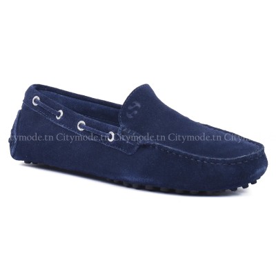 mocassin-homme-superga-100% cuir-casual-bleu-marine-sgas001wp0-516