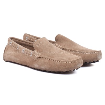 mocassin-homme-superga-100% cuir-casual-marron-clair-sgas001wp0-A59