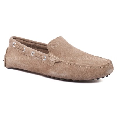 mocassin-homme-superga-100% cuir-casual-marron-clair-sgas001wp0-A59