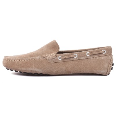 mocassin-homme-superga-100% cuir-casual-marron-clair-sgas001wp0-A59