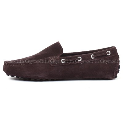 mocassin-homme-superga-100% cuir-casual-marron-sgas001wp0-K51