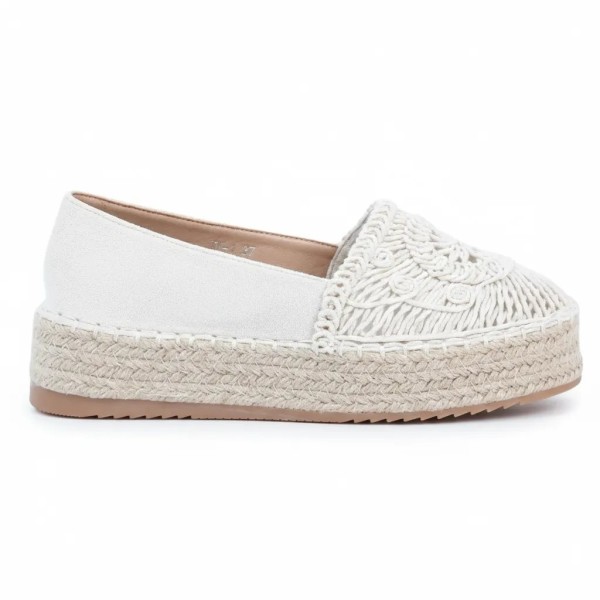 ESPADRILLES PLATEFORME FEMME BEIGE