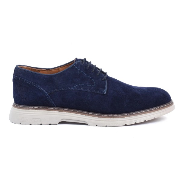 CHAUSSURES VILLE HOMME BLEU MARINE DAIM
