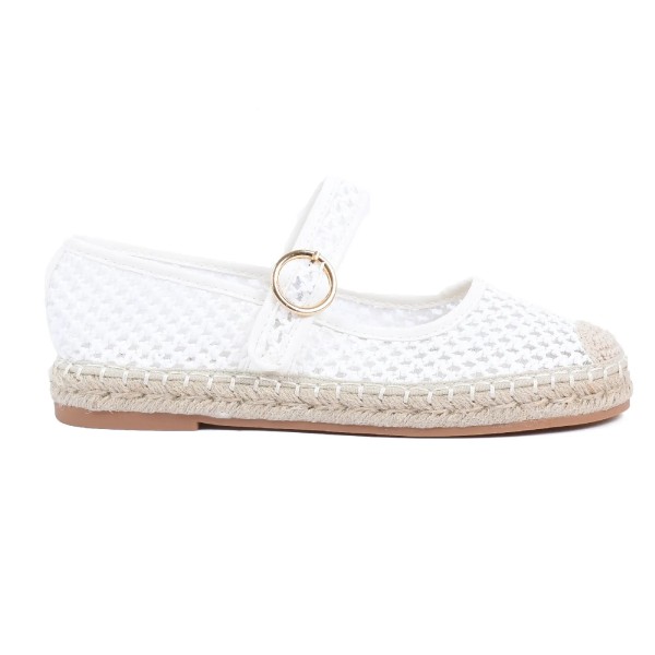 ESPADRILLES FEMME BLANCHES DENTELLE