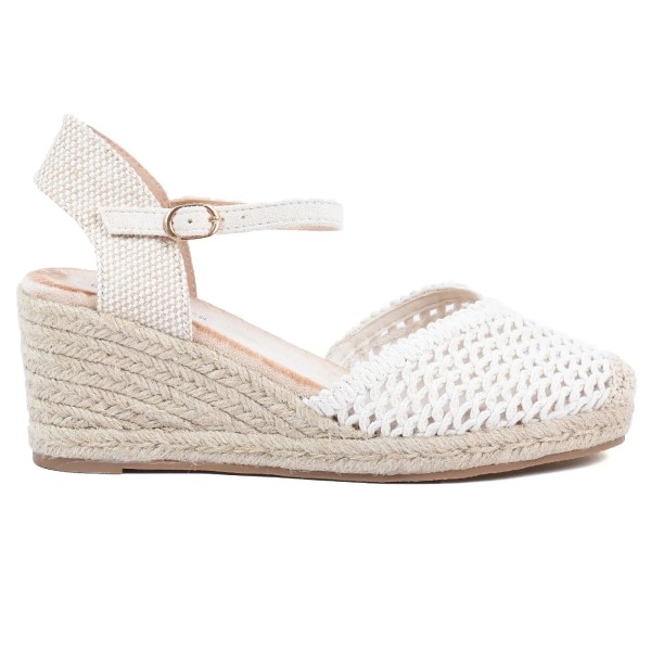 ESPADRILLES COMPENSÉES FEMME BEIGE