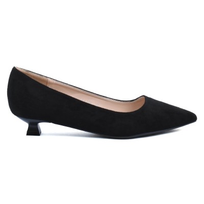 escarpins-femme-daim-noir-talon-bas-chic-gla-ll-128-n