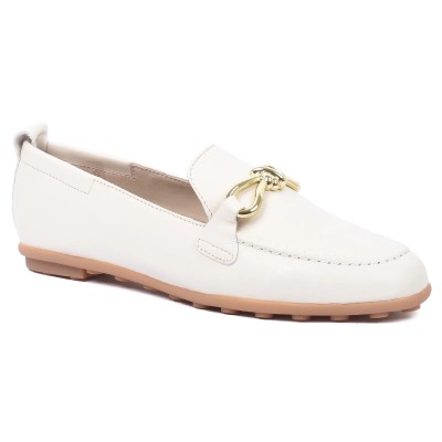 mocassin femme andrea bruni 100 % cuir beige ab-134-3-bg
