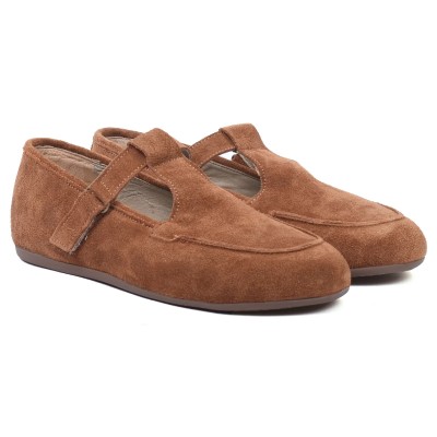 mocassin femme andrea bruni 100 % cuir camel ab-065-1-dc