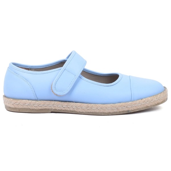 BALLERINES ESPADRILLES FEMME BLEU CIEL