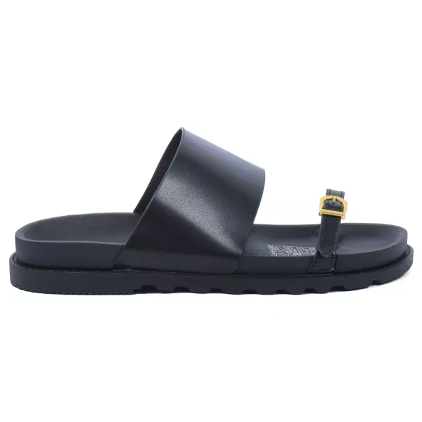 MULES FEMME NOIR À BRIDES