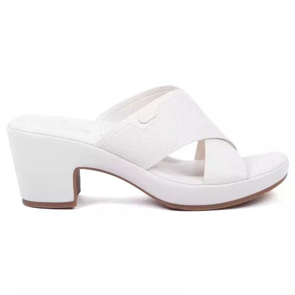 MULES FEMME À TALON CROISÉES BEIGE CLAIR