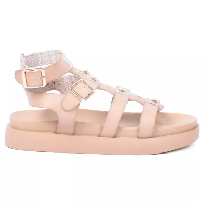 SANDALES GLADIATEUR FEMME BEIGE GLA-YL-1-BG