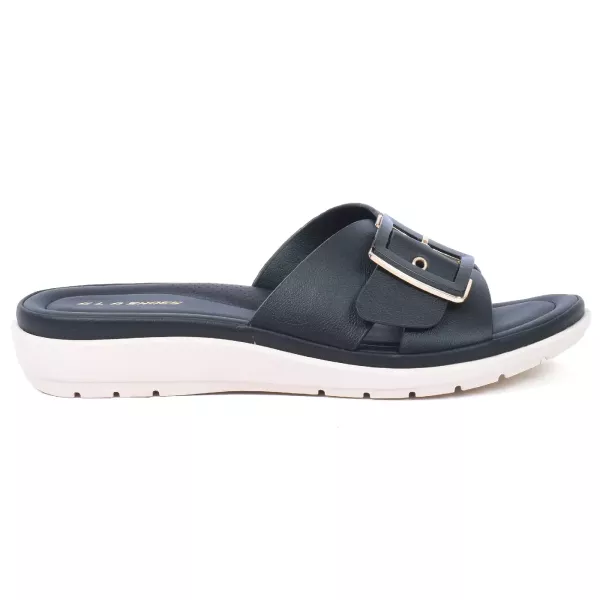 MULE CONFORT FEMME NOIR À BOUCLE