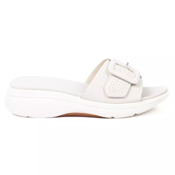 MULE CONFORT FEMME BEIGE À BOUCLE