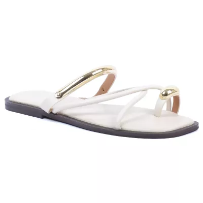 Mule femme plate beige gla-ca-5-bg