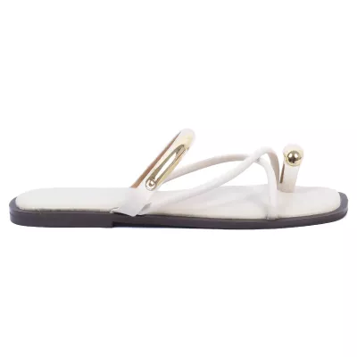 Mule femme plate beige gla-ca-5-bg